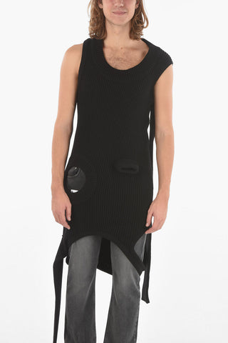 Cashmere-blend BANANA LS Destructured Statement Sweater