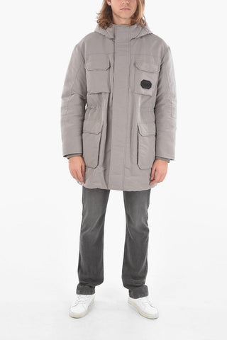 EMPORIO Duck Down Parka with Cargo Pockets
