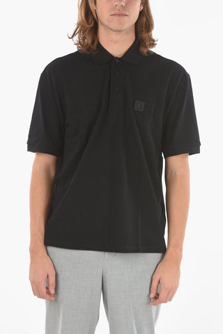 Polo Loose Fit MUSIC BOLT con Logo Ricamato