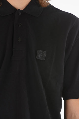 Polo Loose Fit MUSIC BOLT con Logo Ricamato