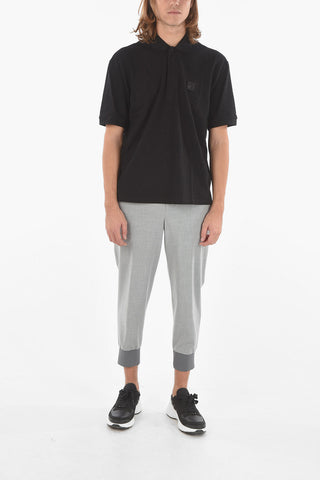 Polo Loose Fit MUSIC BOLT con Logo Ricamato