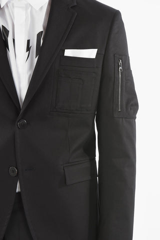 Blazer Monopetto Semifoderato con Multitaschino