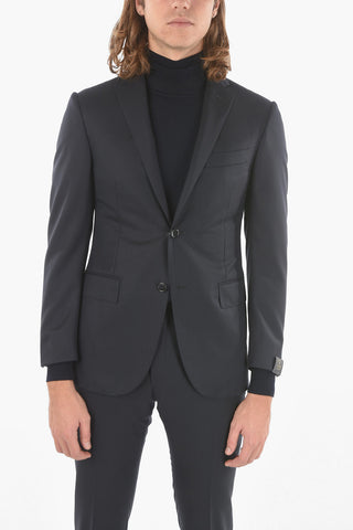 Flap Pockets Lined Single Breasted ACADEMY Virgin Wool Suit