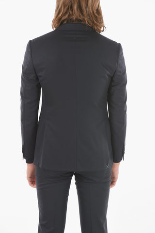 Flap Pockets Lined Single Breasted ACADEMY Virgin Wool Suit