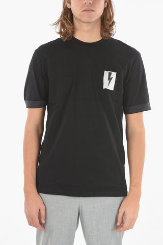 Printed Slim Fit FLAG BOLT T-Shirt