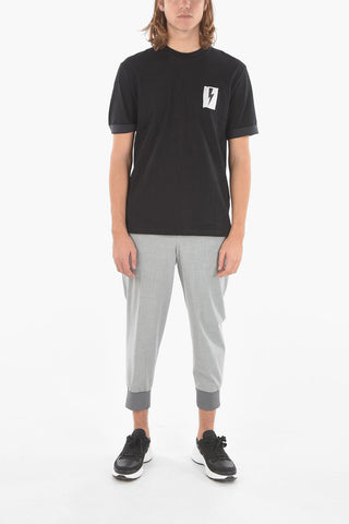 Printed Slim Fit FLAG BOLT T-Shirt