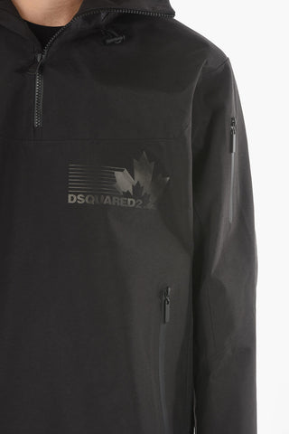 Solid Color Lightweight Anorak With Hood