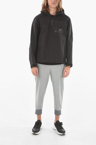 Solid Color Lightweight Anorak With Hood