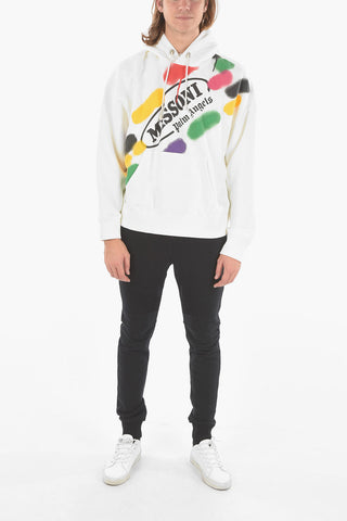 MISSONI Logoed Hooded Sweatshirt with Spray-effect Print