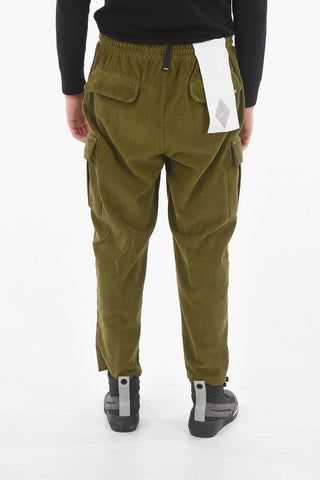 Corduroy Cargo Pants With Drawstring