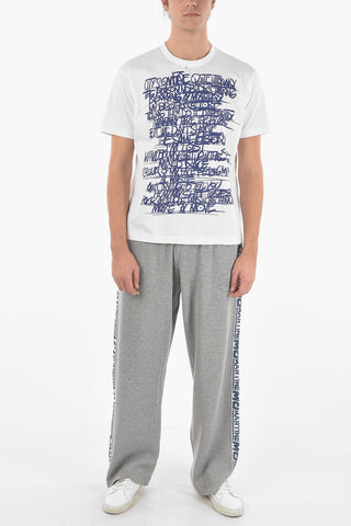 JUNYA WATANABE Crewneck T-shirt with Statement Lettering Print