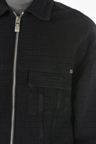 Monogram Denim Zip-up Jacket