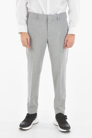 Tech Cotton Pants with Zipped Cuffed Ankles
