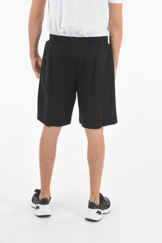 Extrafine Jersey Shorts with Regimental-striped Detailing