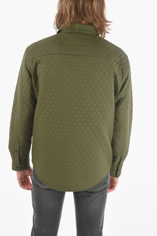 EMPORIO RECYCLED Over Shirt Trapuntata con Doppio Taschino