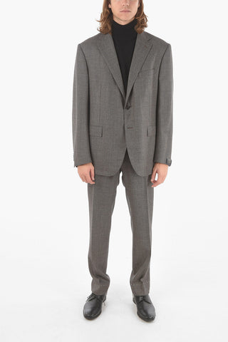 Single Breasted ACADEMY Wool Pincheck Suit
