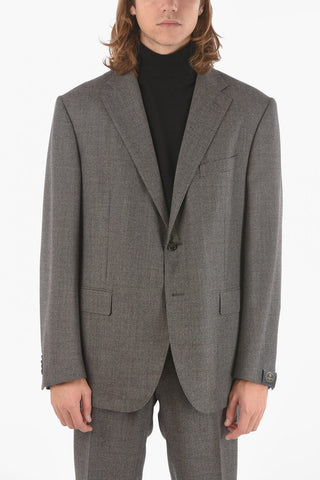 Single Breasted ACADEMY Wool Pincheck Suit