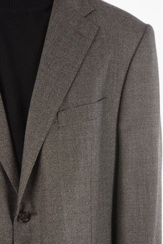 Single Breasted ACADEMY Wool Pincheck Suit