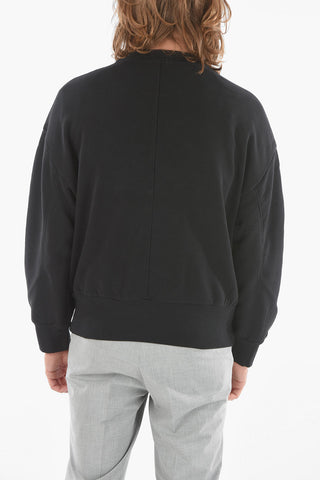 JAMES HARDEN X NEIL BARRETT Baggy Crewneck Sweatshirt with BOLT STAR Print