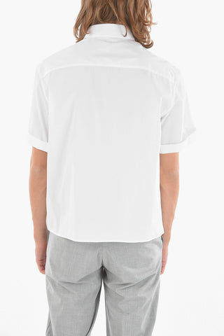 Camicia a Maniche Corte RETRO D.J. BOLT in Poplin di Cotone con Stampa