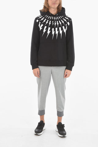 Felpa Hoodie FAIR-ISLE THUNDERBOLT con Stampa