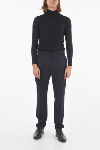 Wool Tailored Pants with 4 Pockets