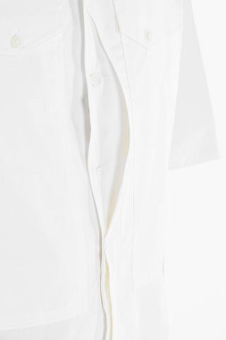 Camicia a Maniche Corte BOWLING in Poplin di Cotone Compatto