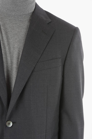 Abito LEADER in Motivo Windowpane con Revers Classico
