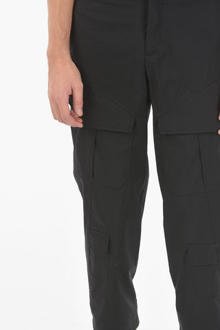 Tech Cotton PARACHUTE Cargo Pants with High Waist