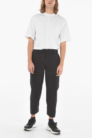 Tech Cotton PARACHUTE Cargo Pants with High Waist