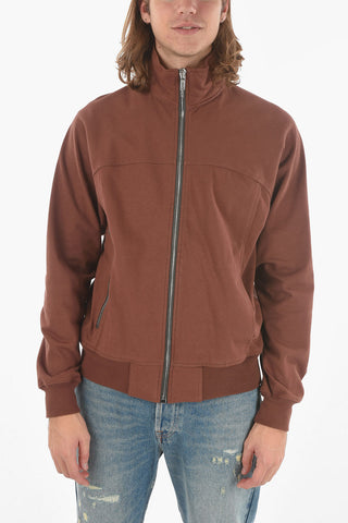Zipped High Neck Sweater With Side Pockets