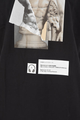 THE STATE HERMITAGE MUSEUM Crewneck TORSO OF HERCULES T-shirt with Print