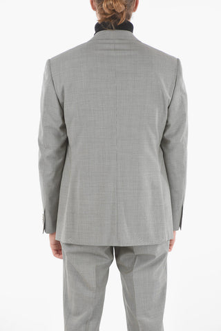 Single Breasted Lined LEADER Houndstooth Virgin Wool Suit