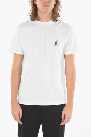 Jersey RHINESTON BOLT T-shirt with Rhinestoned Logo