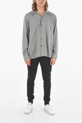 Cotton Long Sleeved Shirt With Breast Pockets