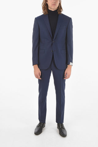 Virgin Wool ACADEMY Suit with Notch Lapel
