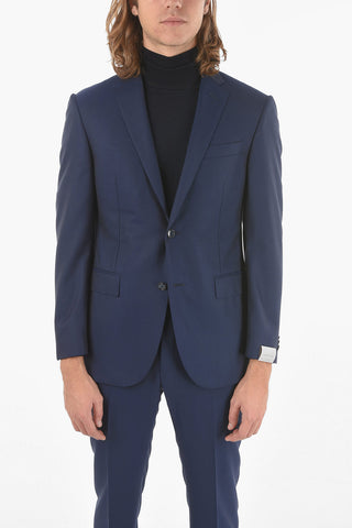 Virgin Wool ACADEMY Suit with Notch Lapel