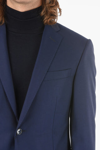 Virgin Wool ACADEMY Suit with Notch Lapel
