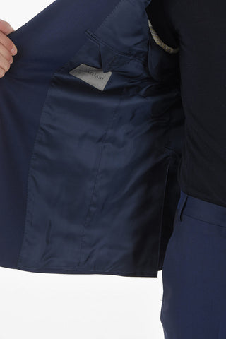 Virgin Wool ACADEMY Suit with Notch Lapel
