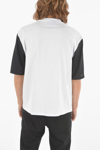 T-Shirt Varsity MUSIC BOLT in Jersey Tech con Maniche in Contrasto