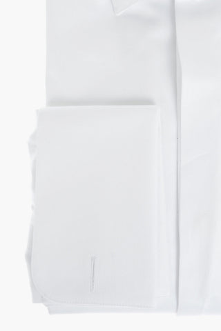 Standard Collar Popeline Cotton Shirt with Handkerchief