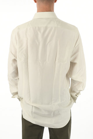 Standard Collar Cufflinked Jacquard Cotton Shirt