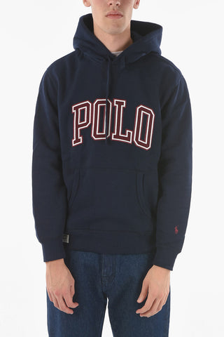 Fleeced Cotton M CLASSICS Hooded Sweatshirt with Logo Embroidery