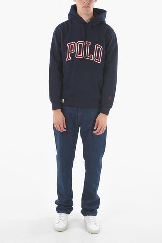 Fleeced Cotton M CLASSICS Hooded Sweatshirt with Logo Embroidery