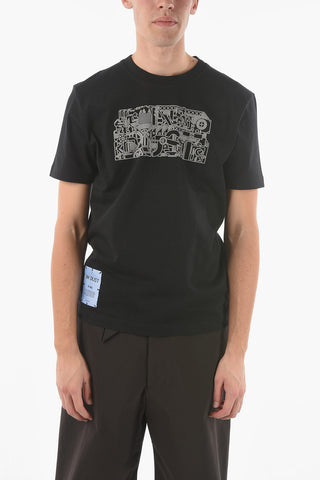 BLOCKCHAIN TOKEN Printed IN DUST Crewneck T-shirt