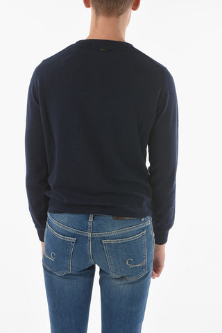 Crew Neck Wool and Cashmere Sweater