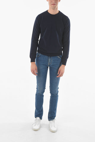 Crew Neck Wool and Cashmere Sweater