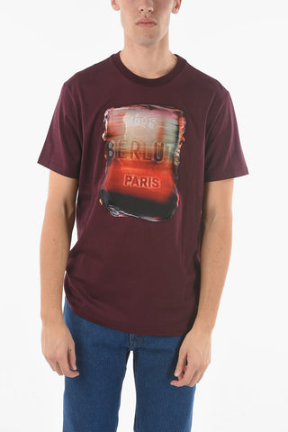 LEV KHESIN X BERLUTI Crewneck T-shirt with Degradé Embossed Print