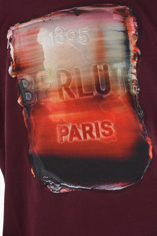LEV KHESIN X BERLUTI Crewneck T-shirt with Degradé Embossed Print