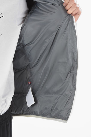 Two-Tone Padded Jacket with Hood